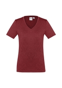 Aero BIZ COOL Cotton-feel Tee Shirt - Women - Red