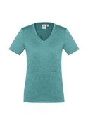 Aero BIZ COOL Cotton-feel Tee Shirt - Women - Teal