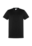 Aero BIZ COOL Cotton-feel Tee Shirt - Men - Black Marle