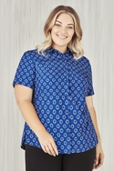 Florence Daisy Print Short Sleeve Shirt - Women