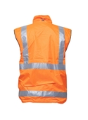 Hi Vis 2-Way Day/Night Vest - Fleece Lining - Back