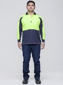Hi Vis Long Sleeve PRP Polo Shirt