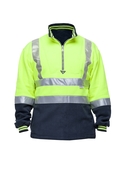 Hi Vis Day/Night Polar Fleece - Yellow/Navy