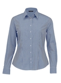 The Kingston Check Shirt - Women - Navy/White
