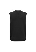 Wool Mix V-Neck Vest - Men - Back View