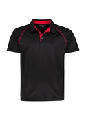 XT Performance Polo Shirt - Youth - Black + Red