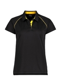 XT Performance Polo Shirt - Women - Black + Gold