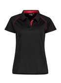 XT Performance Polo Shirt - Women - Black + Red