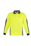 Squad Hi Vis Long Sleeve Polo Shirt - Men