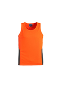 Squad Day Only Hi-Vis Singlet - Men - Orange Charcoal