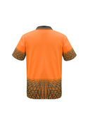 Hi Vis Tracks Polo Shirt - Men - Back View