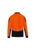 Flux Quick Dry Long Sleeve Hi Vis Polo Shirt - Men - Back View