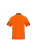 Squad Reinforced Hi Vis Short Sleeve Polo Shirt - Men - Back View