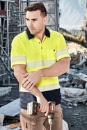 Hi Vis Segmented Taped Short Sleeve Polo Shirt - Unisex