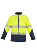 Hi Vis Softshell Jacket - Unisex - Yellow/Navy