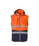 2 in 1 Stretch Softshell Segmented Taped Jacket - Unisex - Sleeve Removed