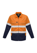 Hi Vis Cotton Drill Jacket with Cotton Flannel Lining - Men