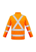Hi Vis X Back 2 in 1 Softshell Jacket - Removable Sleeves - Unisex - Back View