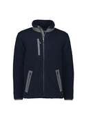 Streetworx Full Zip Sherpa Fleece, plain and hi vis - Unisex - Navy