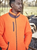 Streetworx Full Zip Sherpa Fleece, plain and hi vis - Unisex
