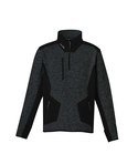 Streetworx Reinforced Knit 1/2 Zip Pullover, plain and hi vis - Unisex - Gunmetal