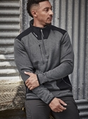Streetworx Reinforced Knit 1/2 Zip Pullover, plain and hi vis - Unisex