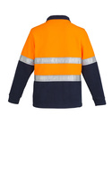 Anti-Pill Hi Vis Fleece Pullover - Hoop Taped - Unisex - Back View