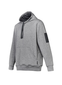 Multi-pocket Hoodie - Unisex - Grey Marle/Charcoal