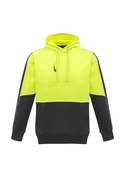 Hi Vis Pullover Hoodie - Unisex - Yellow/Charcoal