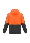 Hi Vis Full Zip Hoodie - Unisex - Back View