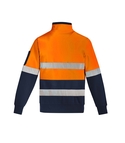 Hi Vis 1/4 Zip Pullover - Hoop Taped - Unisex - Back View