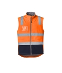Hi Vis Softshell Vest - Unisex - Orange/Navy