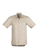 Lightweight Tradie Short Sleeve Shirt - Men - Sand