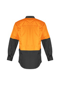 Rugged Cooling Hi Vis Long Sleeve Shirt - Men - Back View