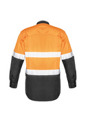 Rugged Cooling Hi Vis Taped Long Sleeve Shirt - Men - Back View