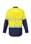 Rugged Cooling Hi Vis Segmented Tape Long Sleeve Shirt - Men - Back View