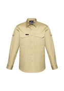 Rugged Cooling Long Sleeve Work Shirt 100% Cotton - Men