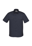 Rugged Cooling Short Sleeve Work Shirt 100% Cotton - Men - Charcoal