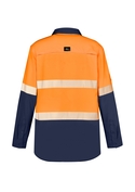 Hi Vis Outdoor Segmented Tape Long Sleeve Shirt - Men - Back