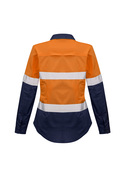 Rugged Cooling Hi Vis Taped Long Sleeve Shirt - Women - Back View