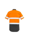 Rugged Cooling Hi Vis Taped Short Sleeve Shirt - Men - Back View