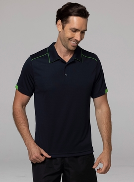 Currumbin Polo Shirt - Men - Polyester Mini Waffle knit