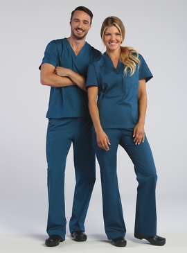 Red Panda V-Neck Scrub Top - Unisex