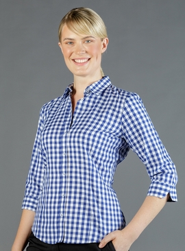 Degraves Royal Oxford 3/4 Sleeve Shirt - Women