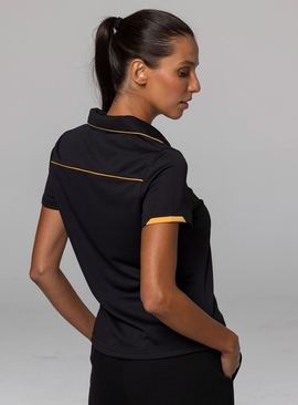 Currumbin Polo Shirt - Women - Polyester Mini Waffle knit