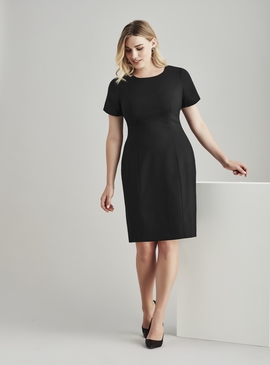 Woolstretch Short Sleeve Shift Dress - Women