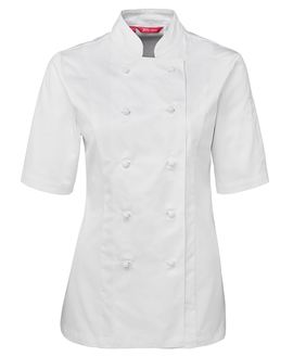 Short Sleeve Chef Jacket - Women