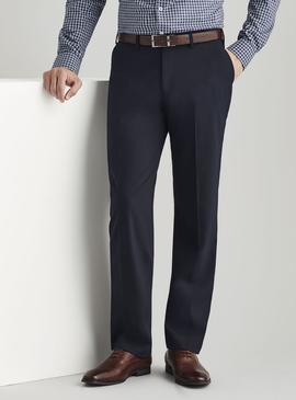Plain Front Pants - Wool Stretch - Men