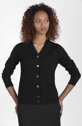 Lily Button Front Cardigan in Superfine Merino