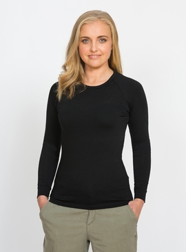 Merino Crew Neck Long Sleeve Base Layer Top - Women
